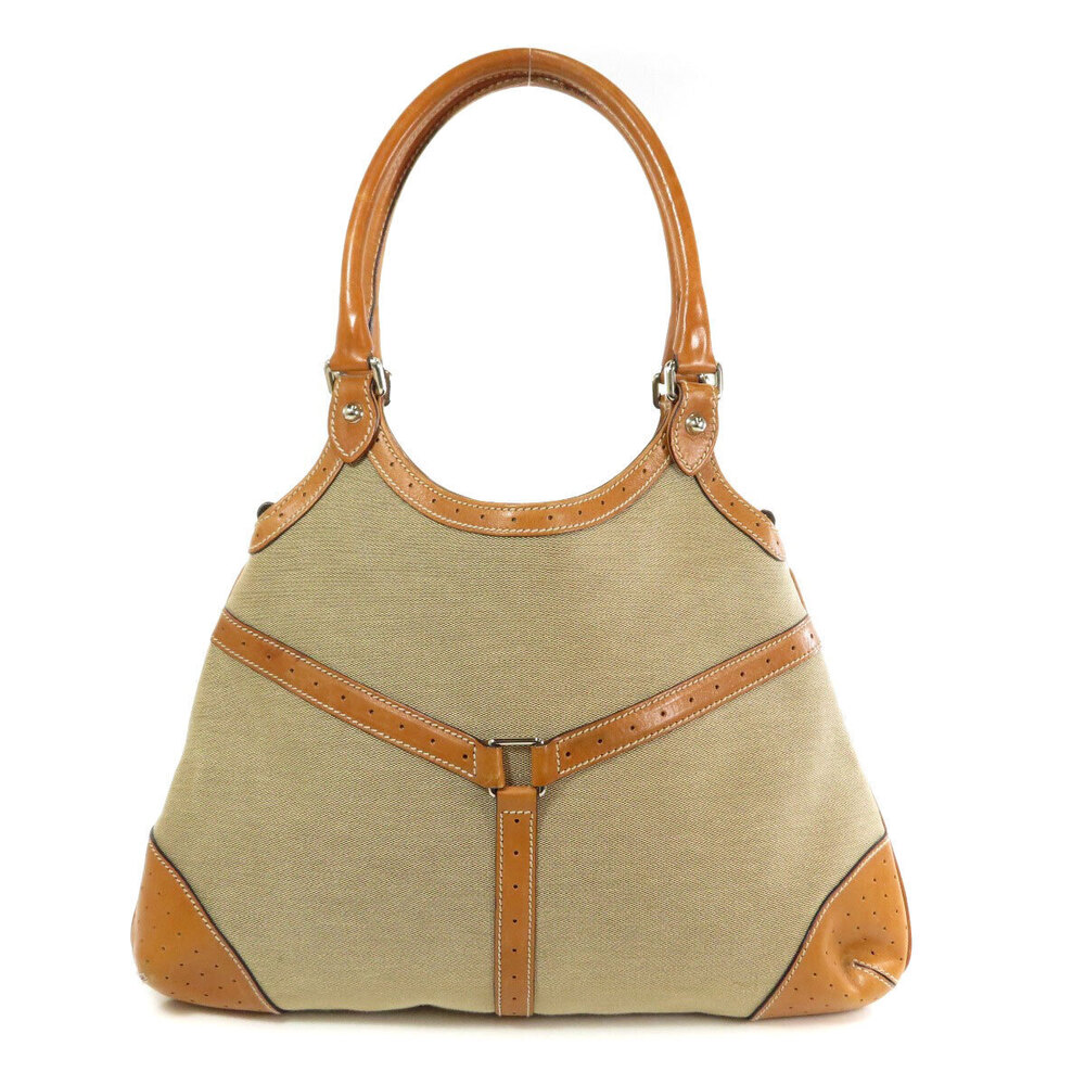 Gucci Shoulder Bag Hobo canvas trim leather constructed Reins - Picture 1 of 11